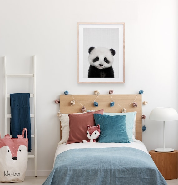 Baby Panda Print, Nursery Animal Wall Art
