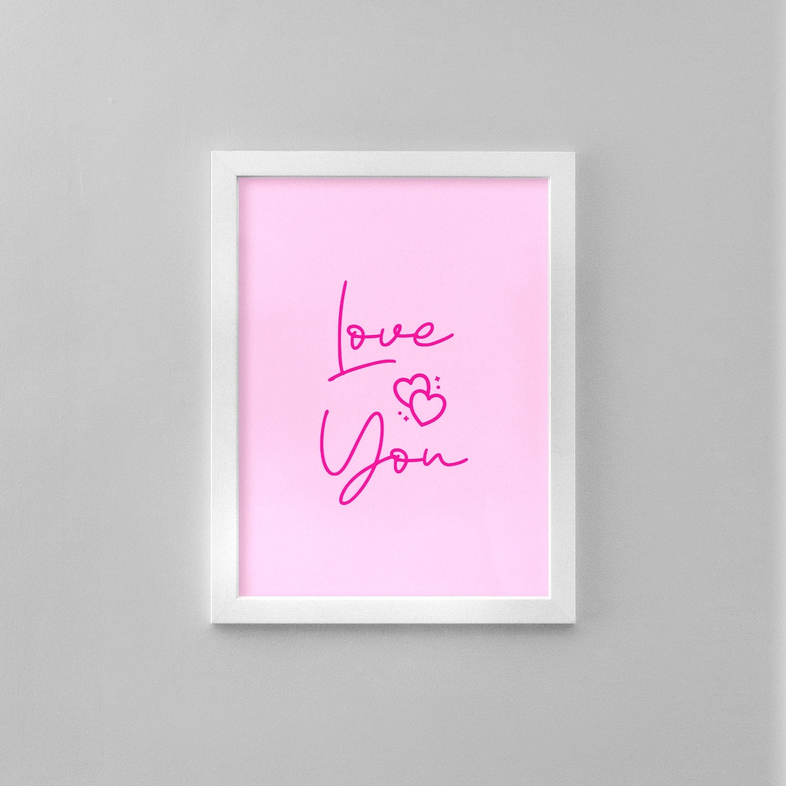 Love You Valentine Special Day Poster For Wall Decor Print
