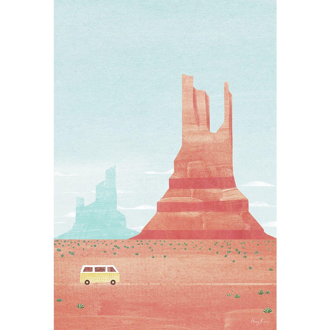 Monument Valley By Henry Rivers Art Print - Image 3