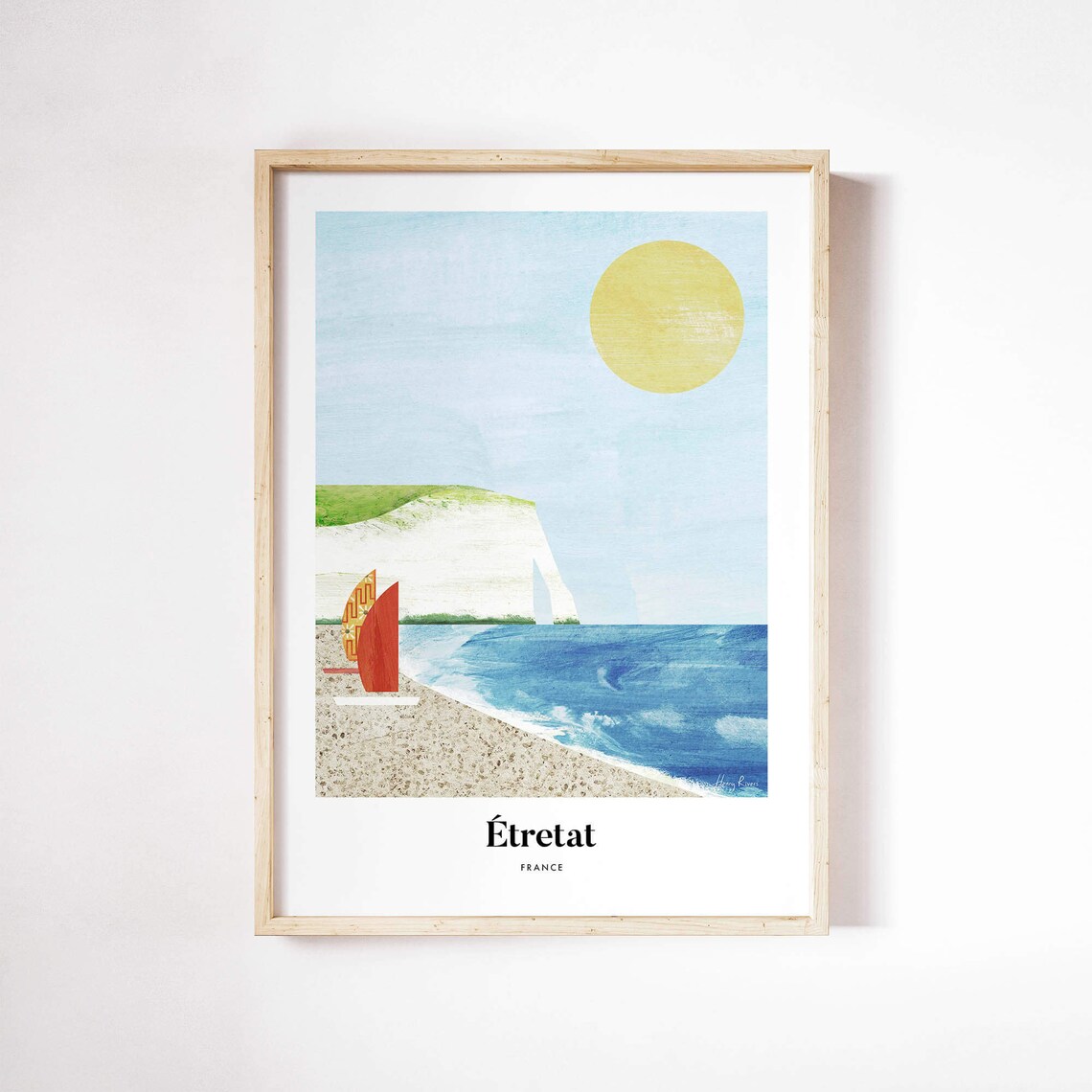 Etretat by Henry Rivers, Travel Poster Art Print