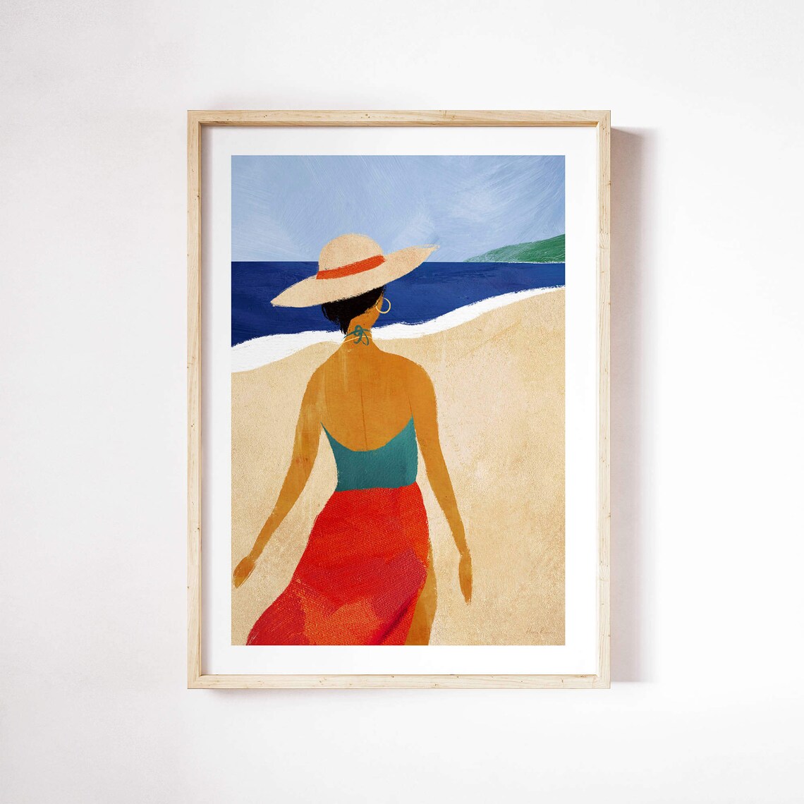 Beach Girl V by Henry Rivers, Beach Vacation Poster