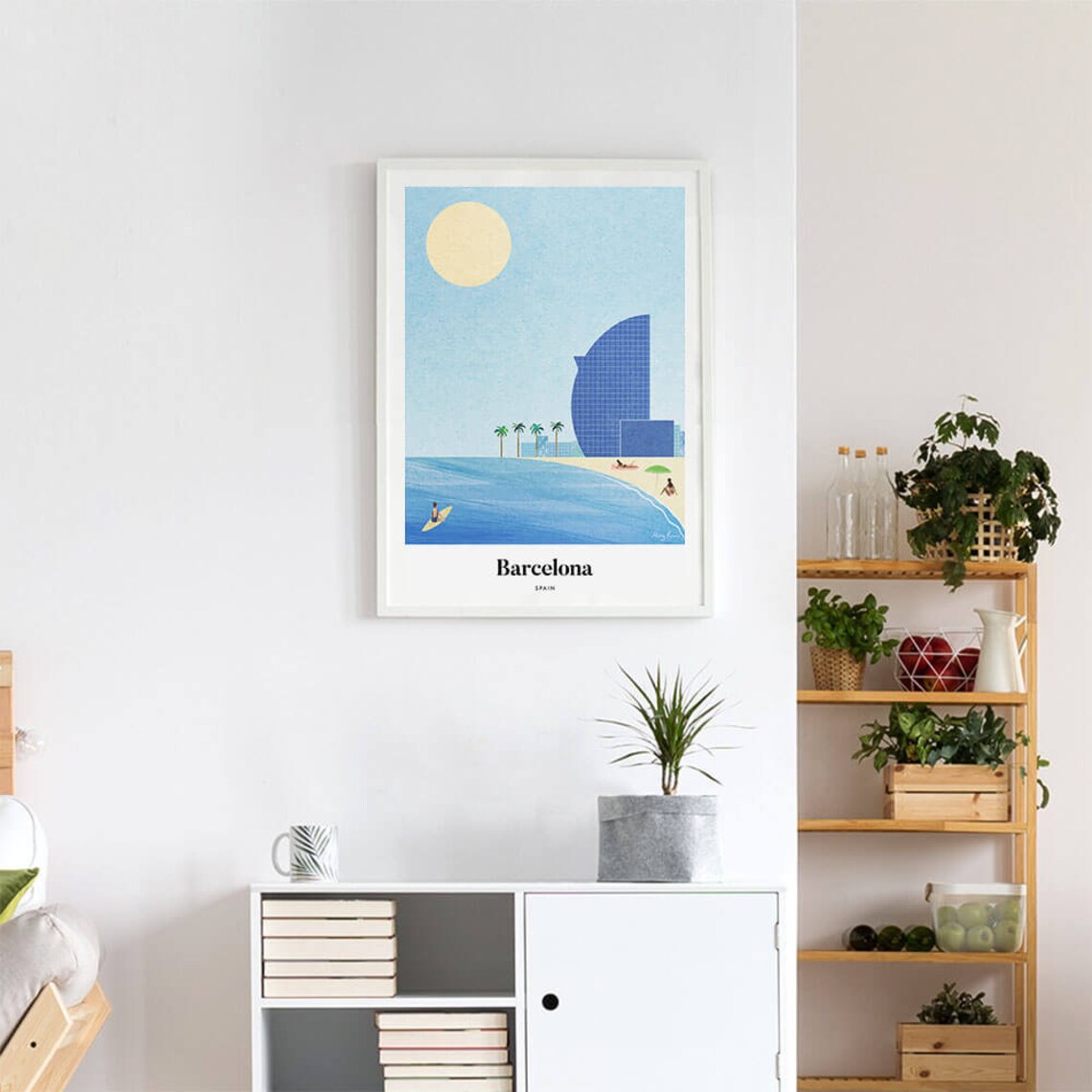 Barcelona Print By Henry Rivers Travel Poster - Image 4