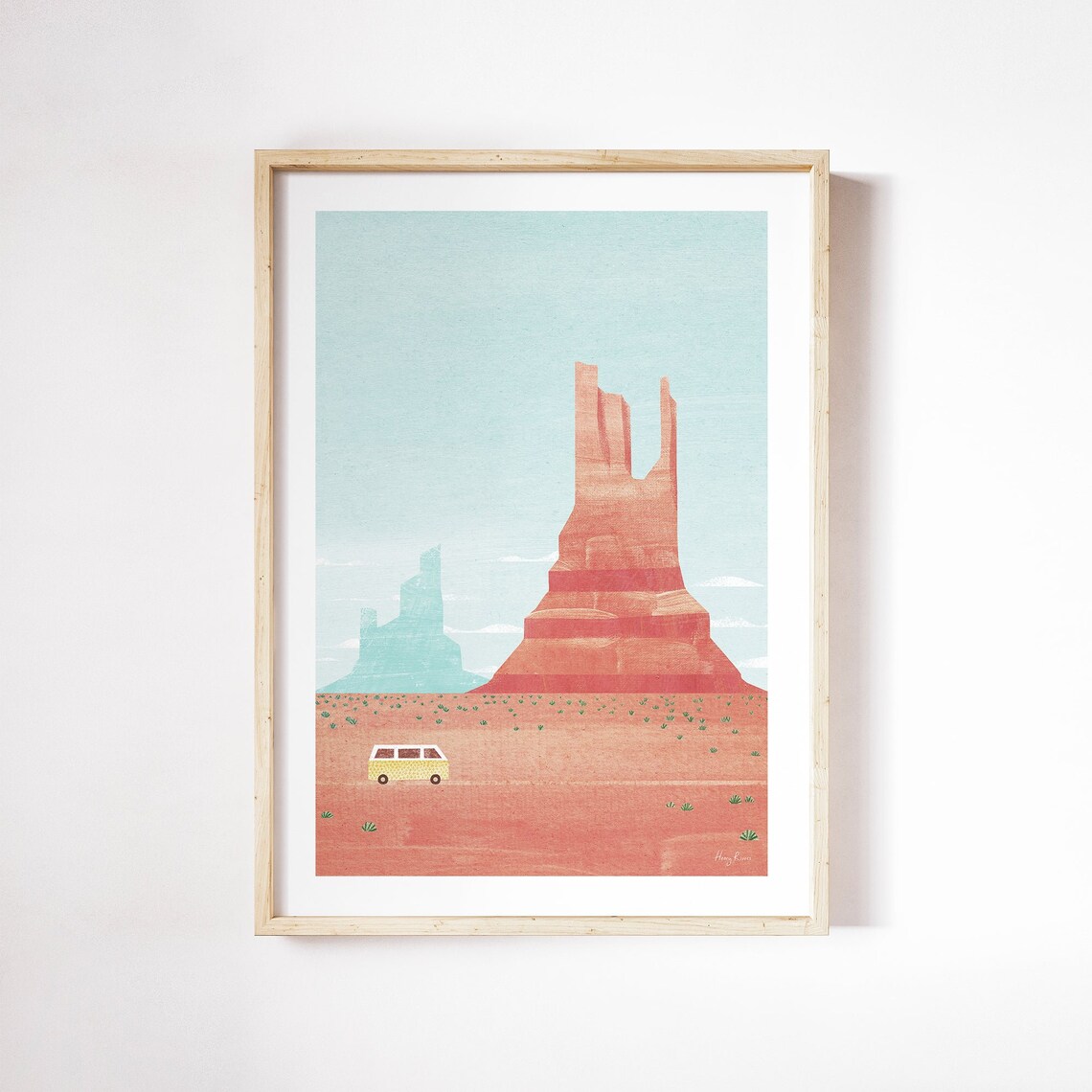 Monument Valley By Henry Rivers Art Print