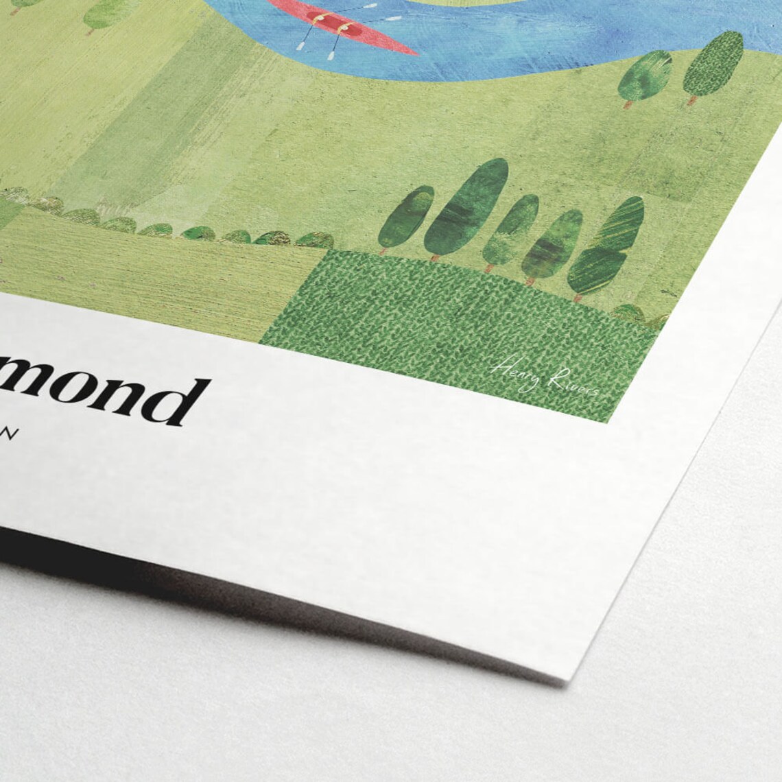 Richmond Print by Henry Rivers, Landscape Poster - Image 2