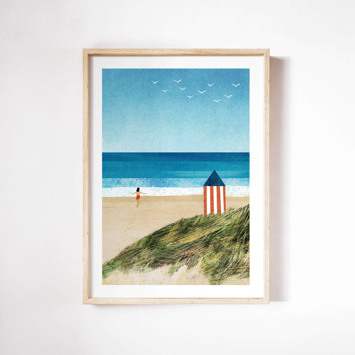 Beach Girl IV by Henry Rivers, Coastal Poster