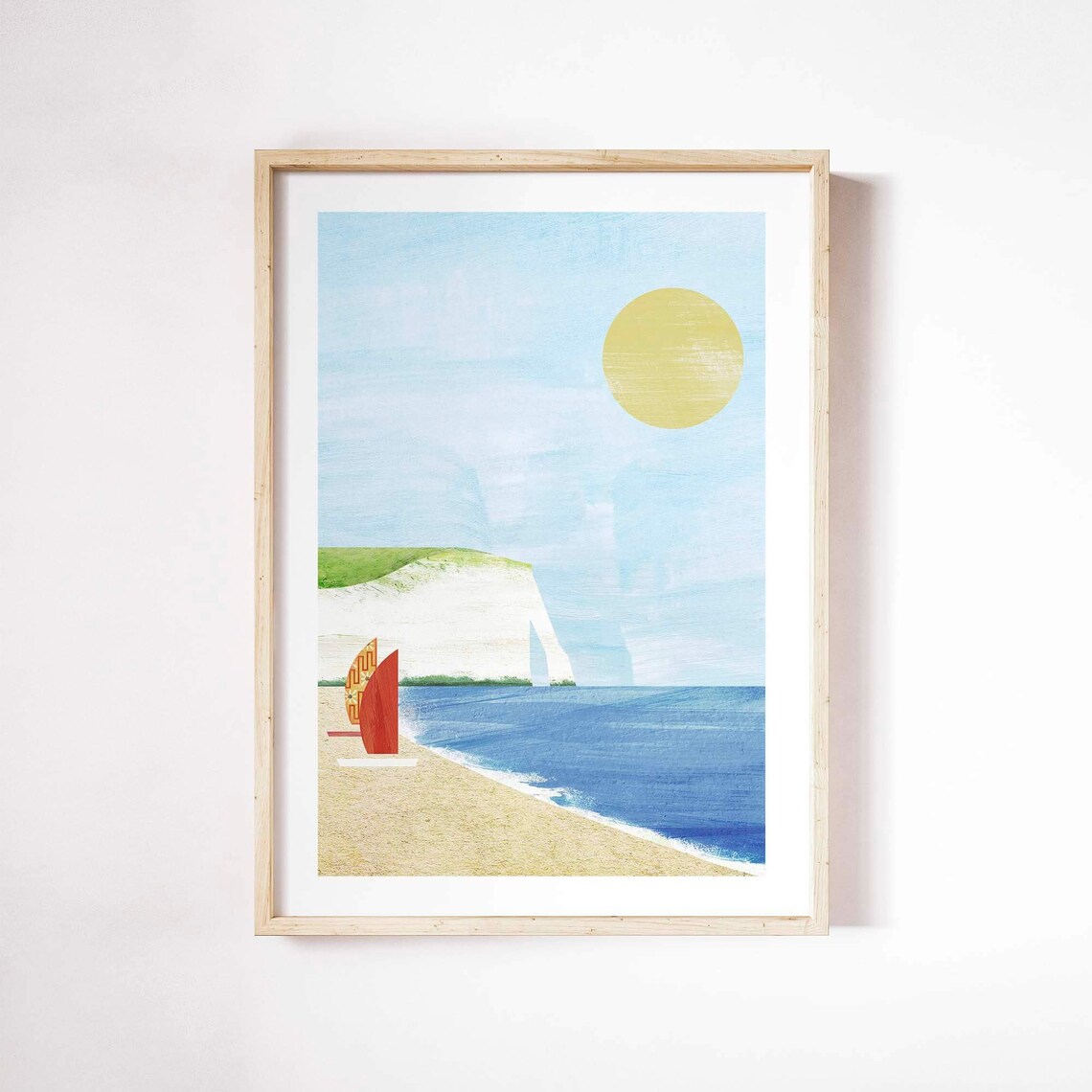 Etretat by Henry Rivers Travel Poster, Normandy