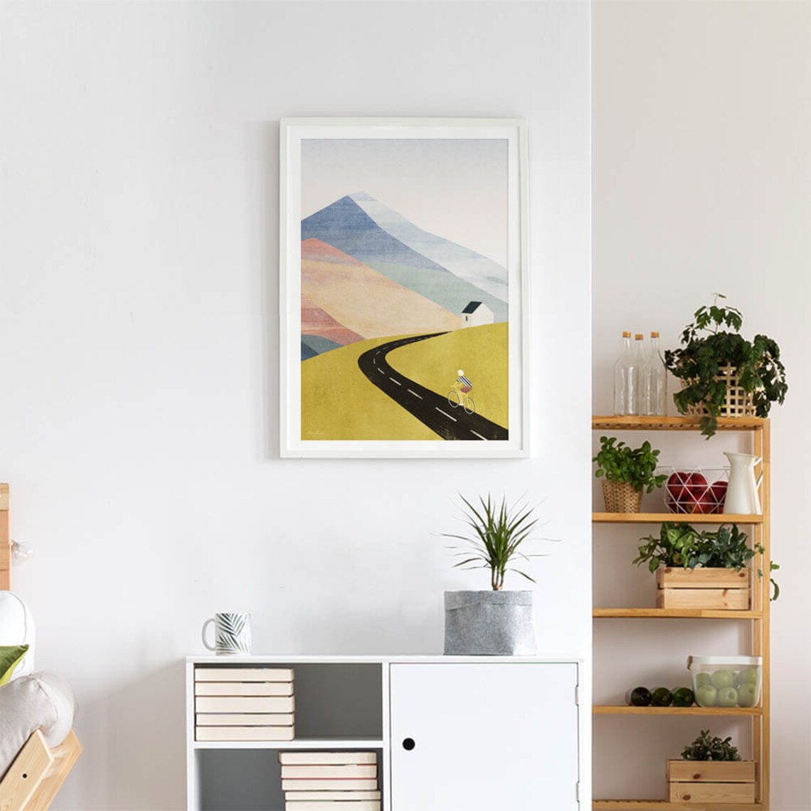 Cycling Home By Henry Rivers, Mountain Poster - Image 4