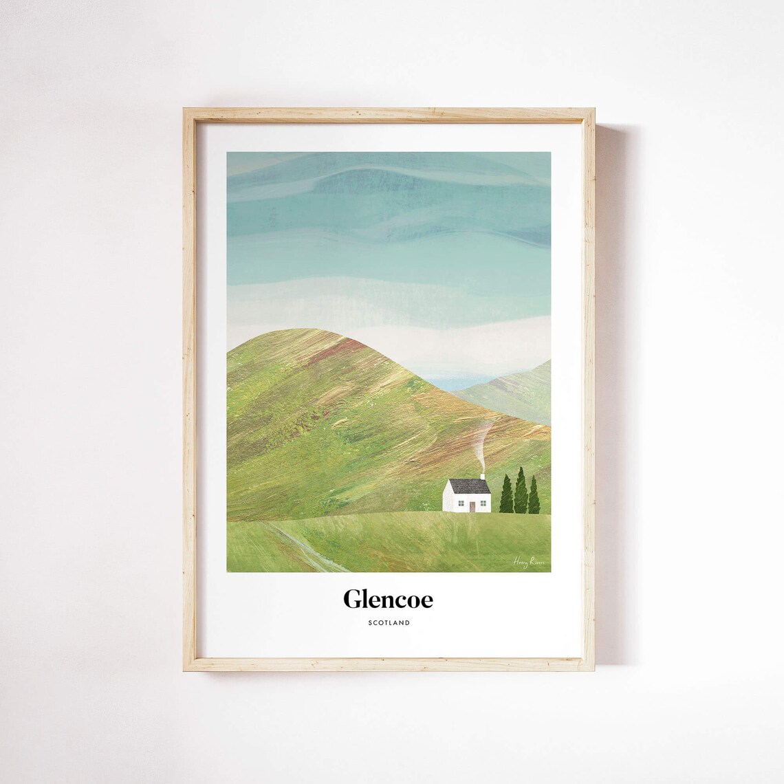 Glencoe by Henry Rivers, Landscape Art Print