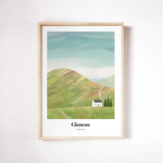 Glencoe by Henry Rivers, Landscape Art Print