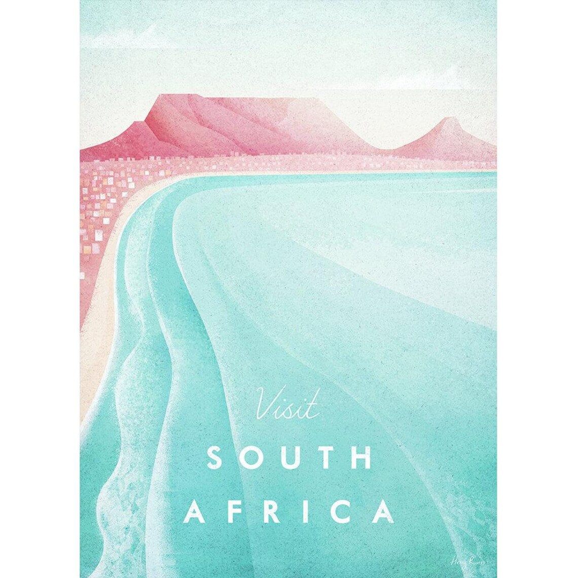 South Africa Vintage Retro Travel Poster Print - Image 2