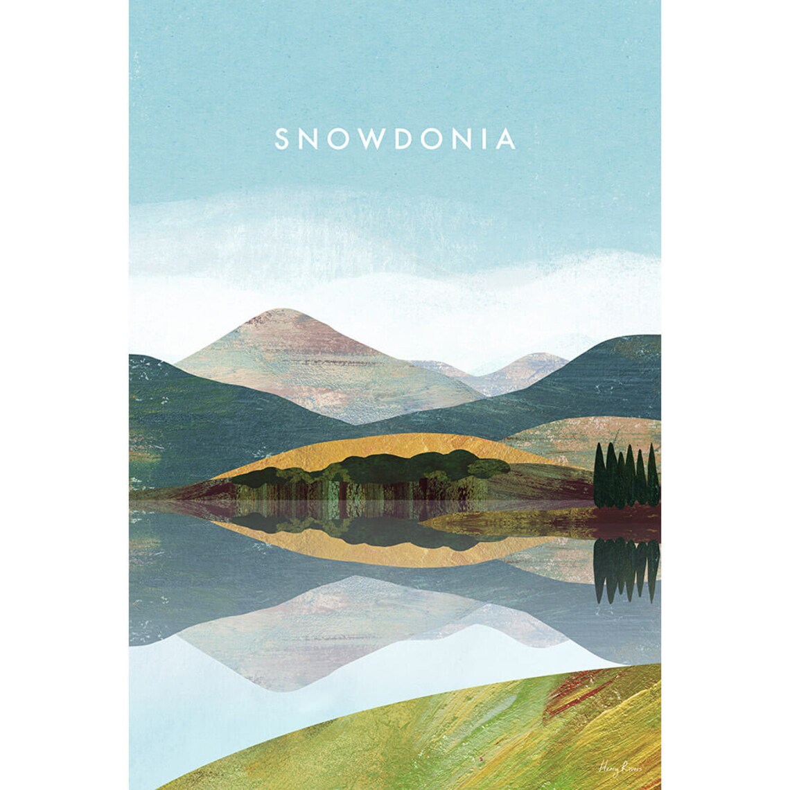Snowdonia Wales Art Print by Henry Rivers - Image 3