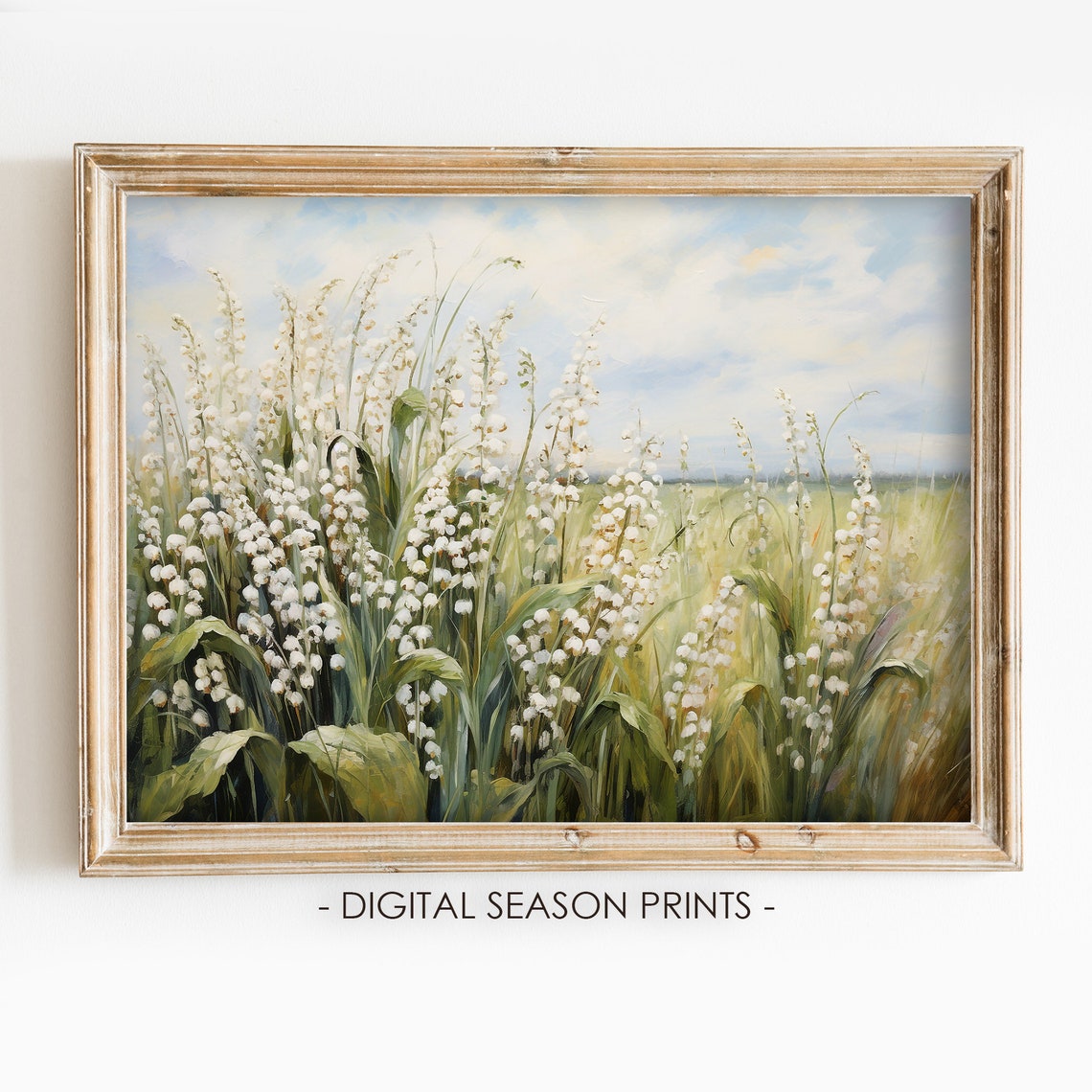 Lily Of The Valley Meadow Wildflower Spring Landscape Poster
