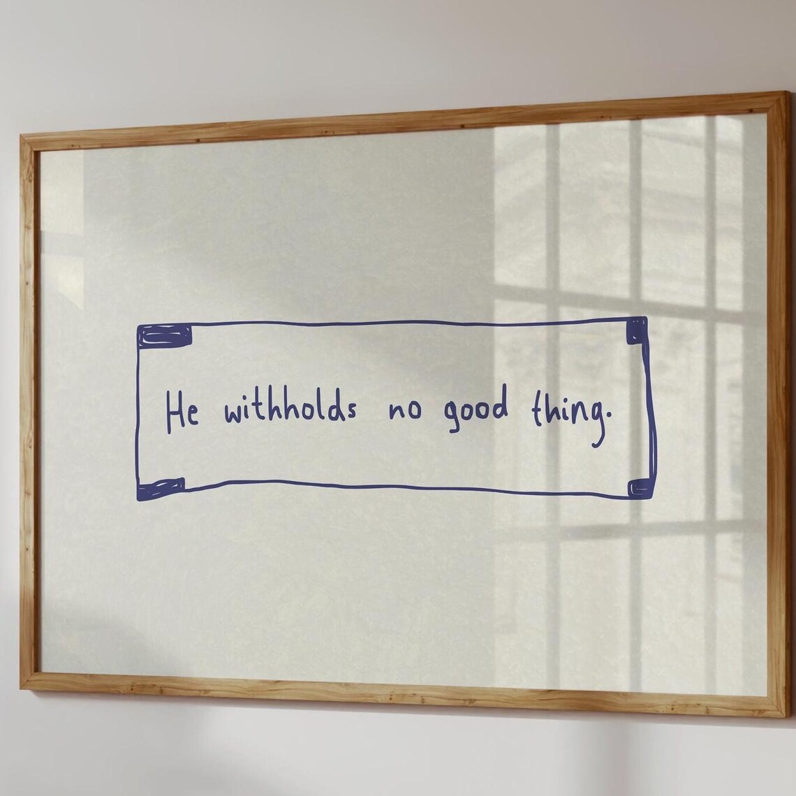 Christian Scripture, He Withholds No Good Thing