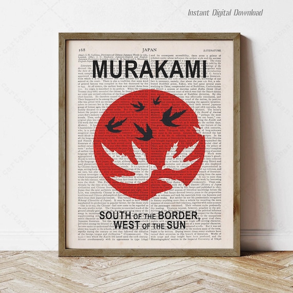 Haruki Murakami South Of The Border West Of The Sun Book Cover Wall Poster