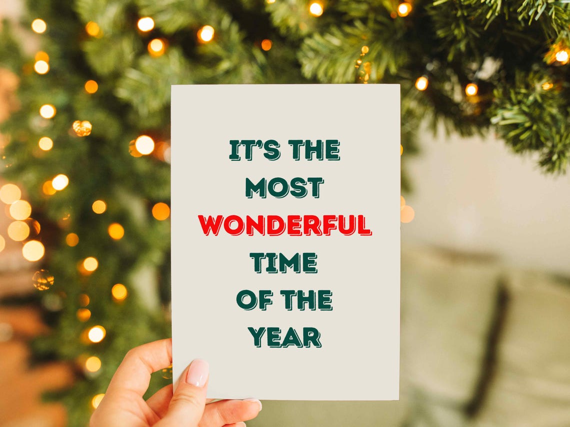 Classic It Is The Most Wonderful Time Of The Year Holiday Poster - Image 2