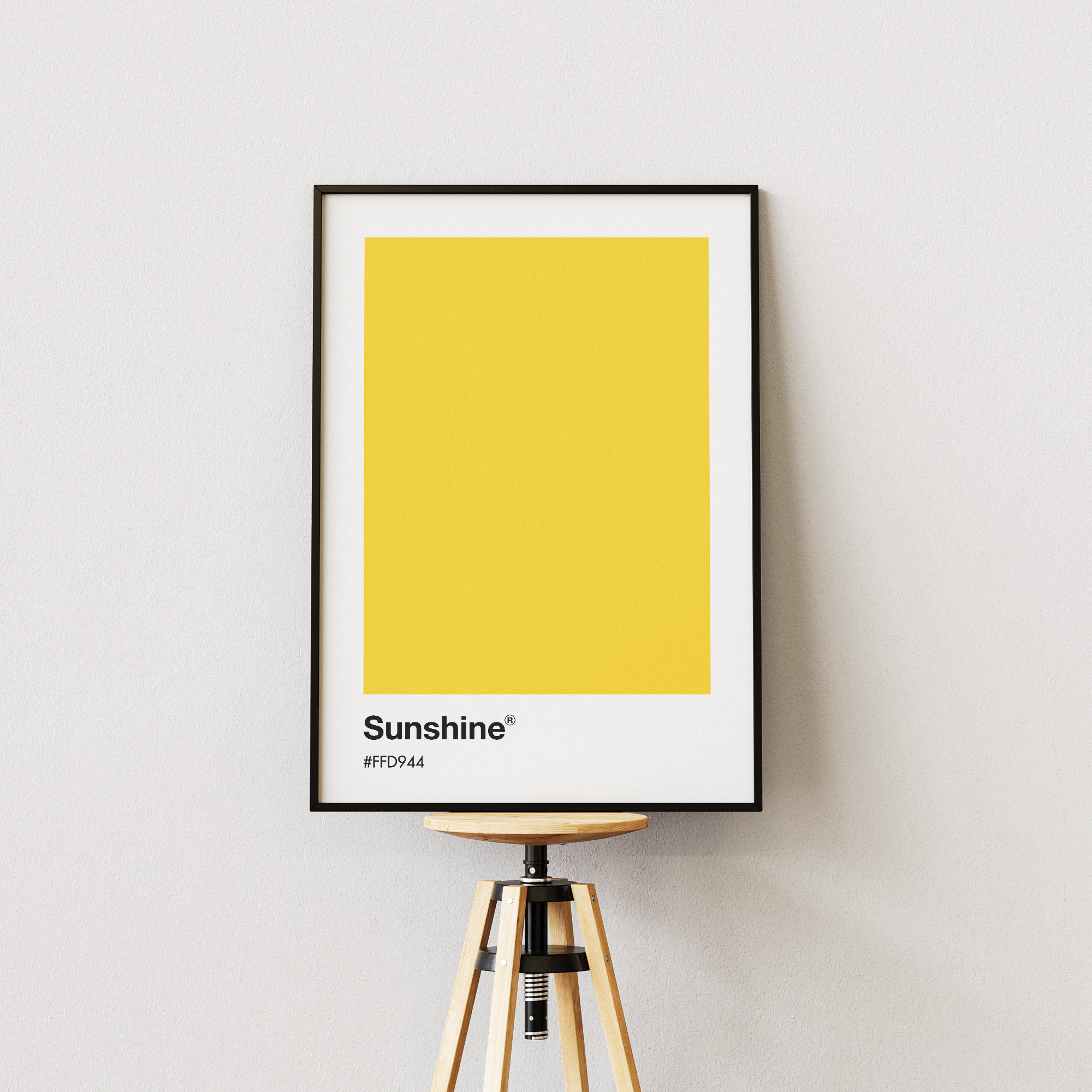 Sunshine Yellow Pantone Poster, Trendy Wall Art Print - Image 2
