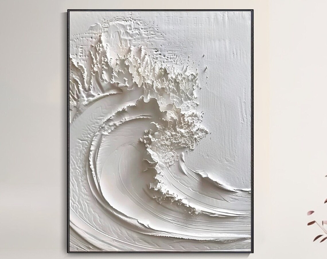 Abstract Wave Seascape, Modern Wabi-Sabi Art Print