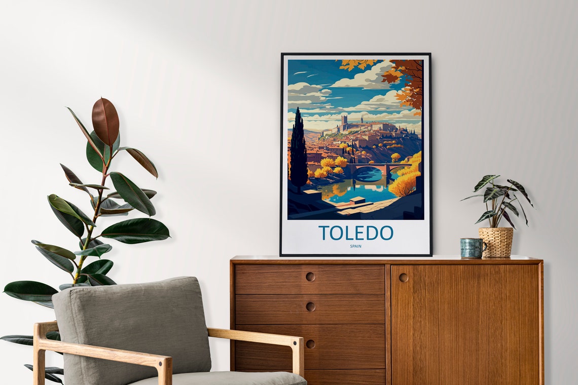 Toledo Travel Poster, Spain Wall Art - Image 2
