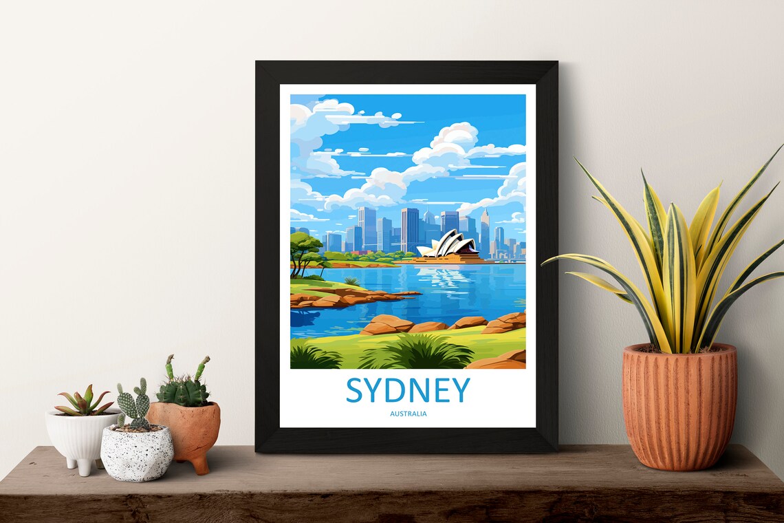 Sydney Opera House Travel Print Wall Art Poster - Image 3
