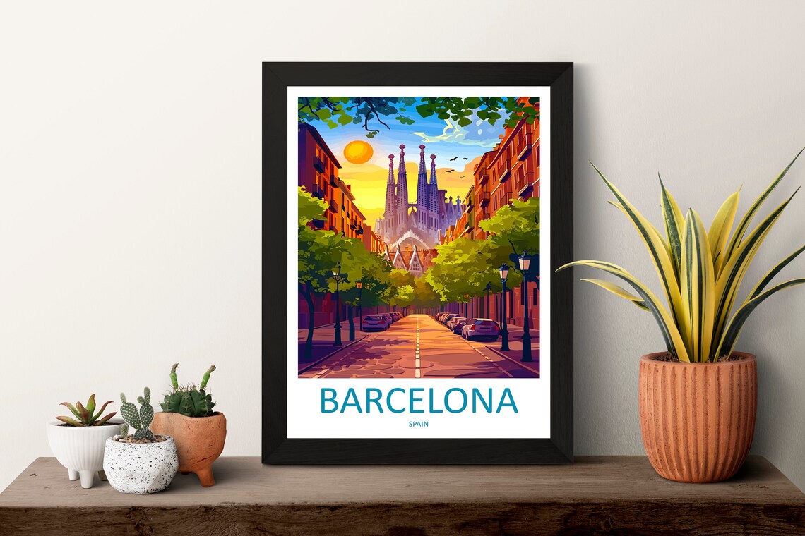 Barcelona Home Dcor Gift Art Lovers Poster - Image 3