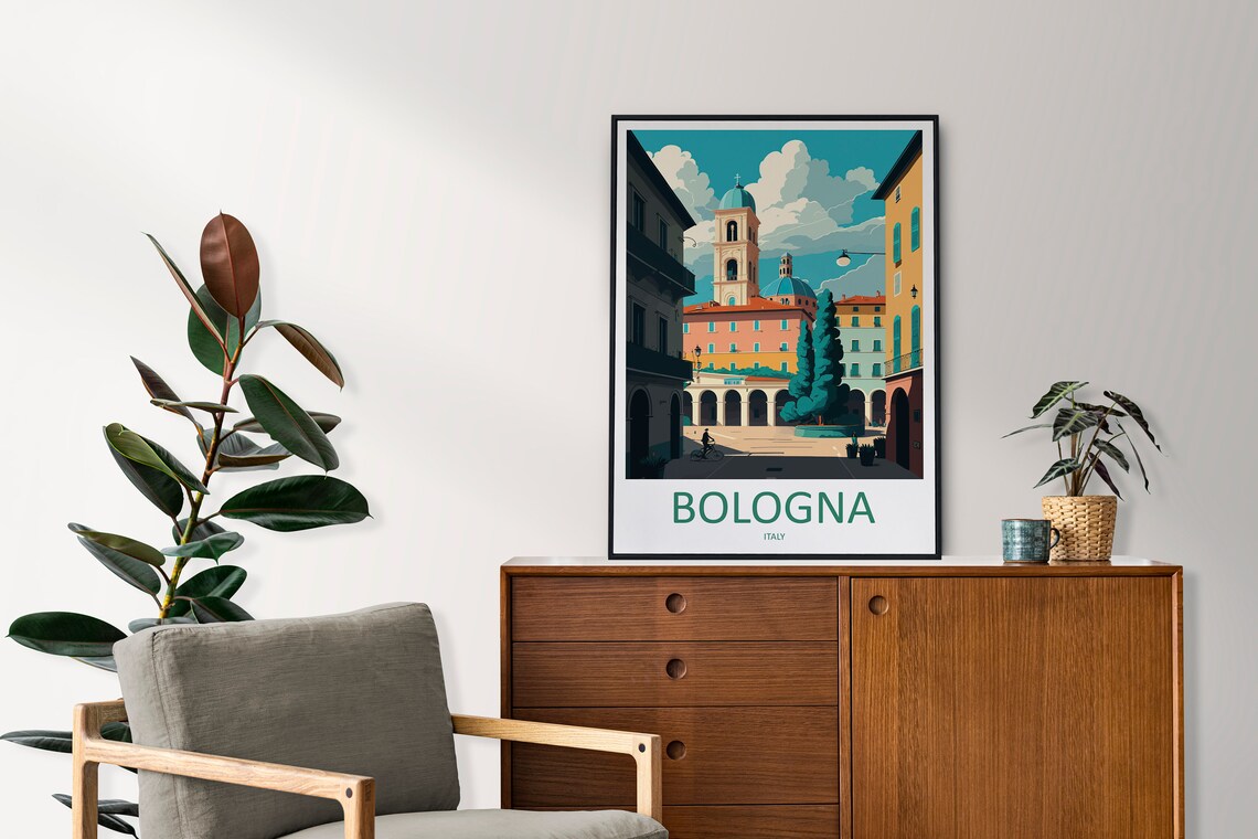Bologna Travel Poster, Italy Wall Art Print - Image 2