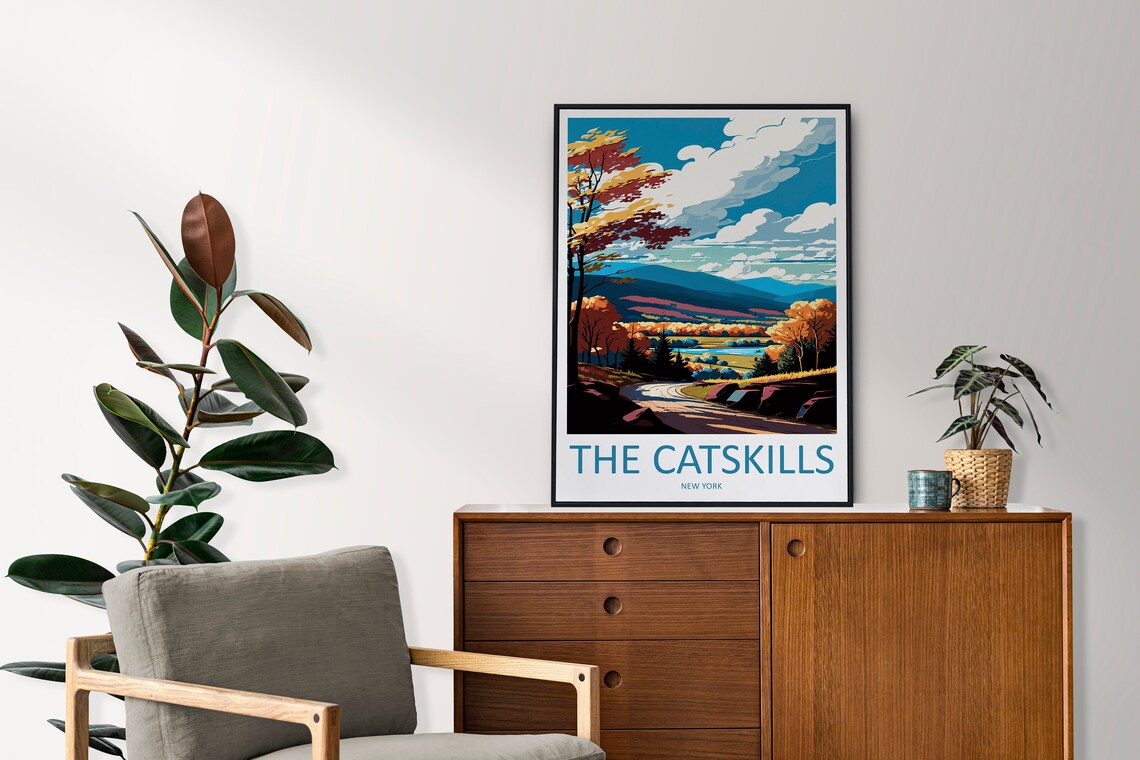 The Catskills Travel Poster, New York State - Image 2