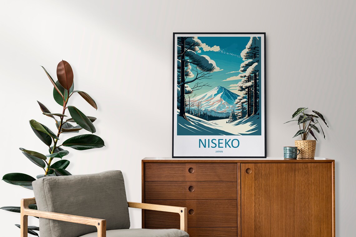 Niseko Travel Poster, Ski Art for Home Decor - Image 2