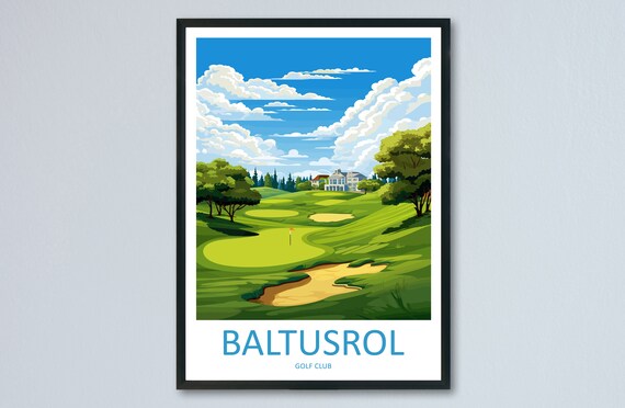 Baltusrol Golf Club Travel Print Wall Art Baltusrol Golf Club Wall Hanging Home Dcor Baltusrol Golf Club Art Gift Art Lovers Golf Art