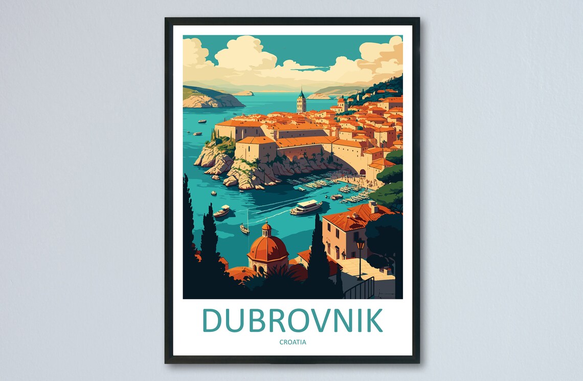 Dubrovnik Travel Poster
