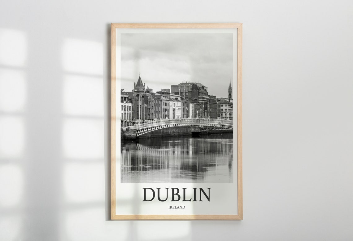 Dublin Photo Print Of Dublin Ireland Travel Photo Hanging Decor Photo Travel Art Gift For Travel Artwork Wall Art Framed Photo Travel