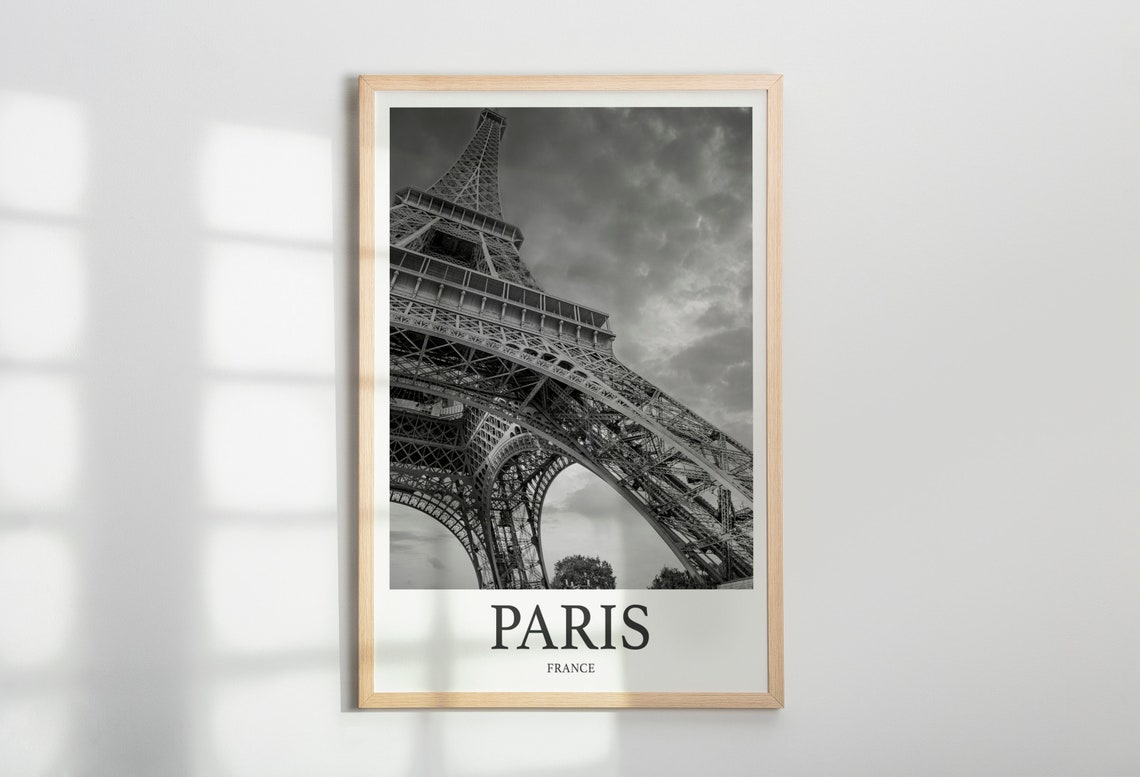 Paris Photo Print Of Eiffel Tower Travel Photo Hanging Decor Photo Travel Art Gift For Travel Artwork Wall Art Framed Photo Travel Print