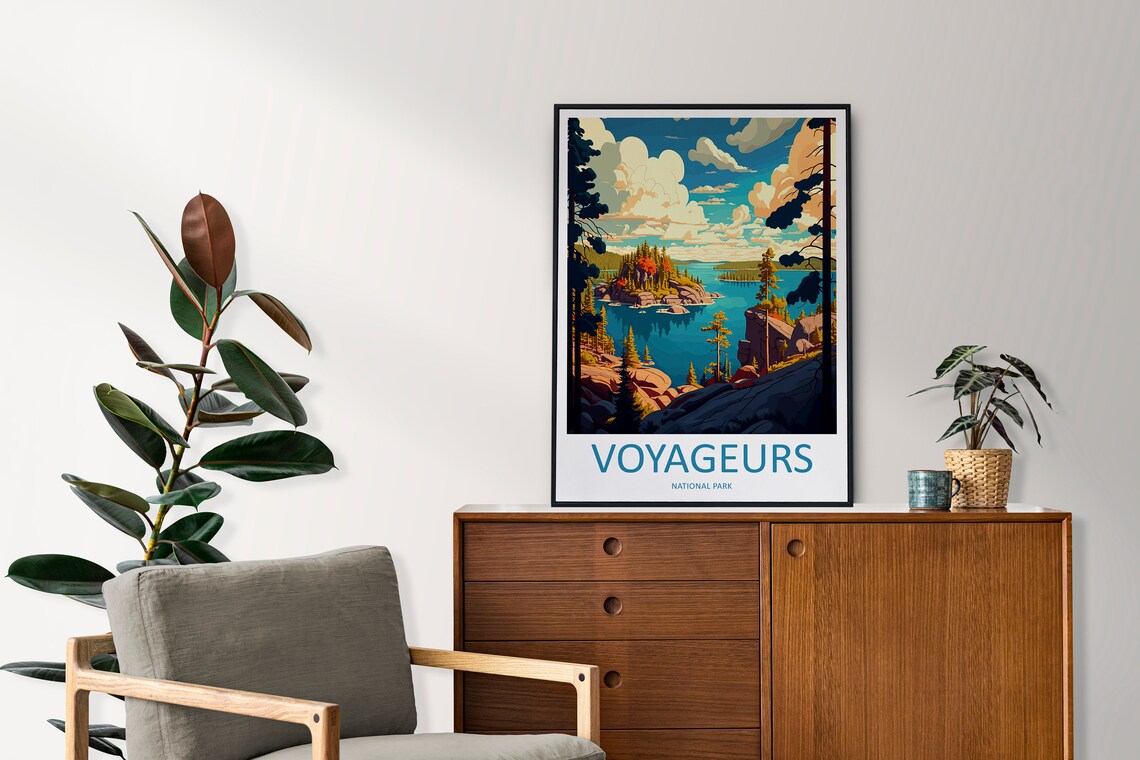 Voyageurs National Park Travel Poster, National Parks - Image 2