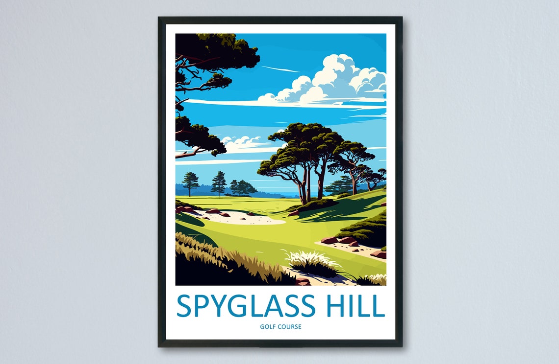 Spyglass Hill Golf Course Travel Poster, Golf Course
