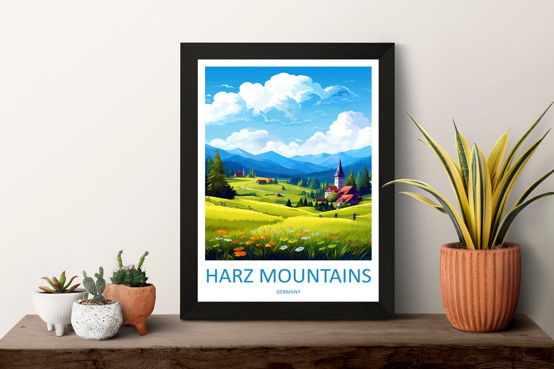 Harz Mountains Travel Poster, Germany Wall Art - Image 3
