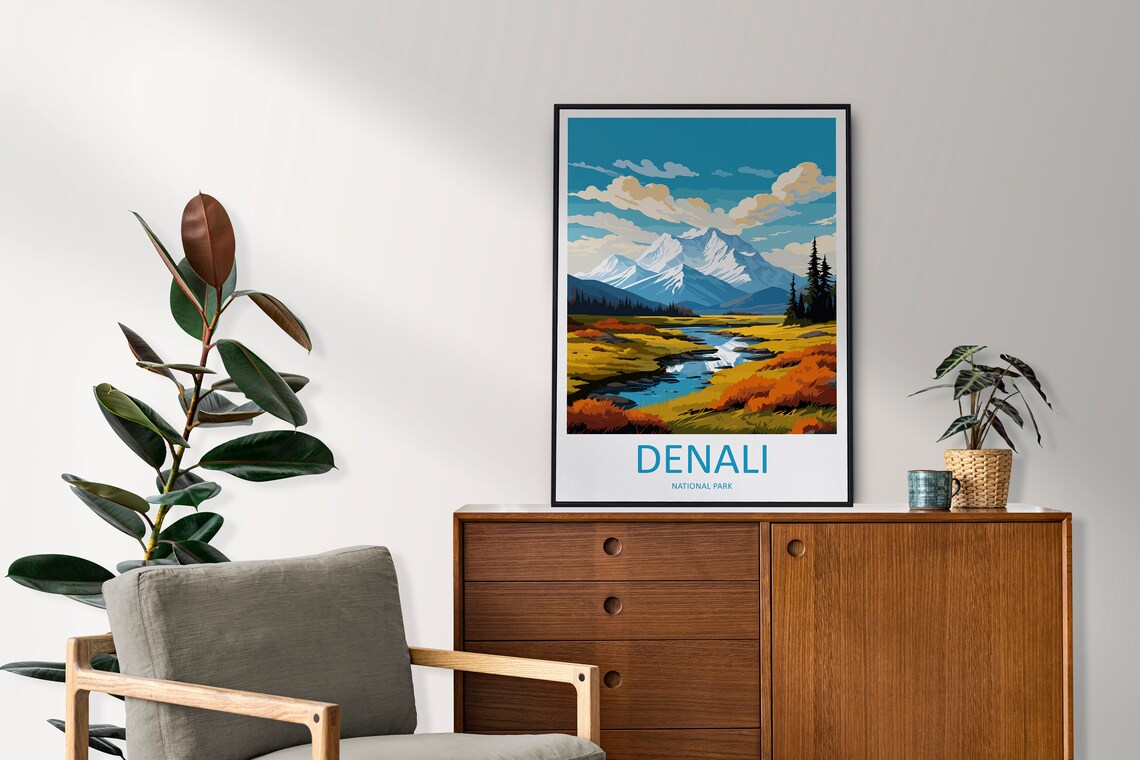 Denali National Park Gift Wall Art Print - Image 2
