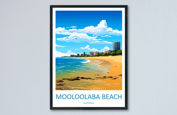 Mooloolaba Beach Travel Poster, Australia