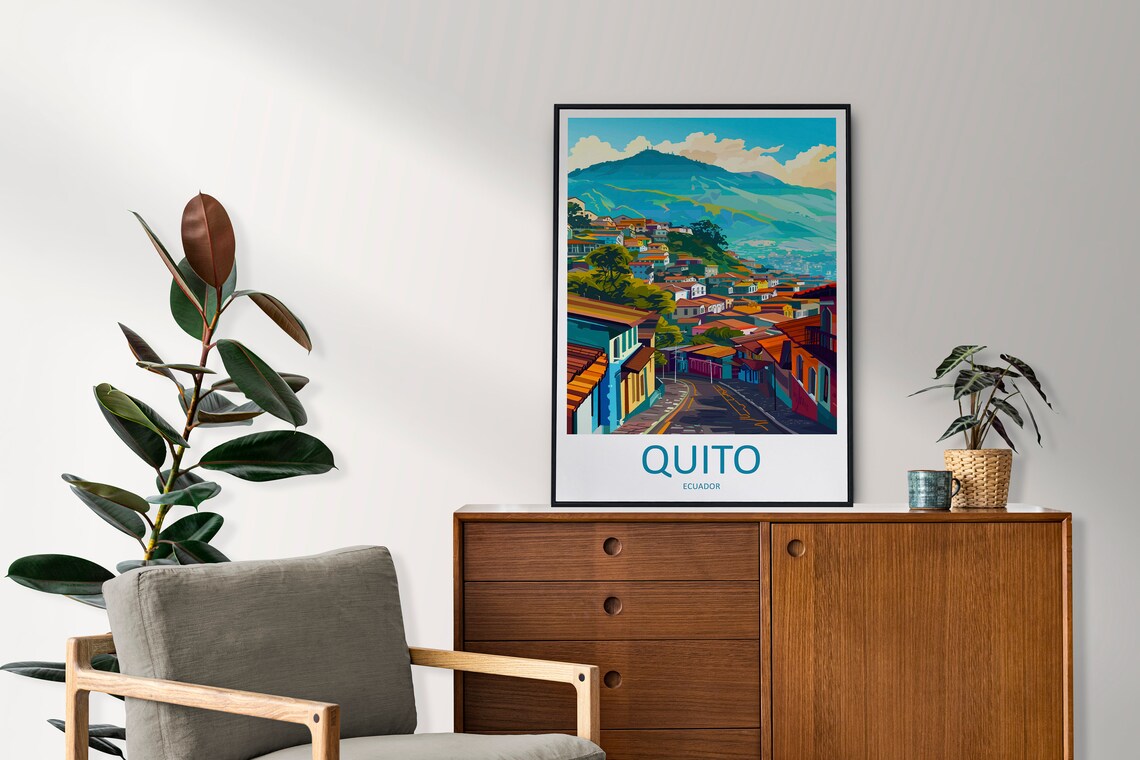 Quito Travel Poster, Ecuador Home Decor - Image 2