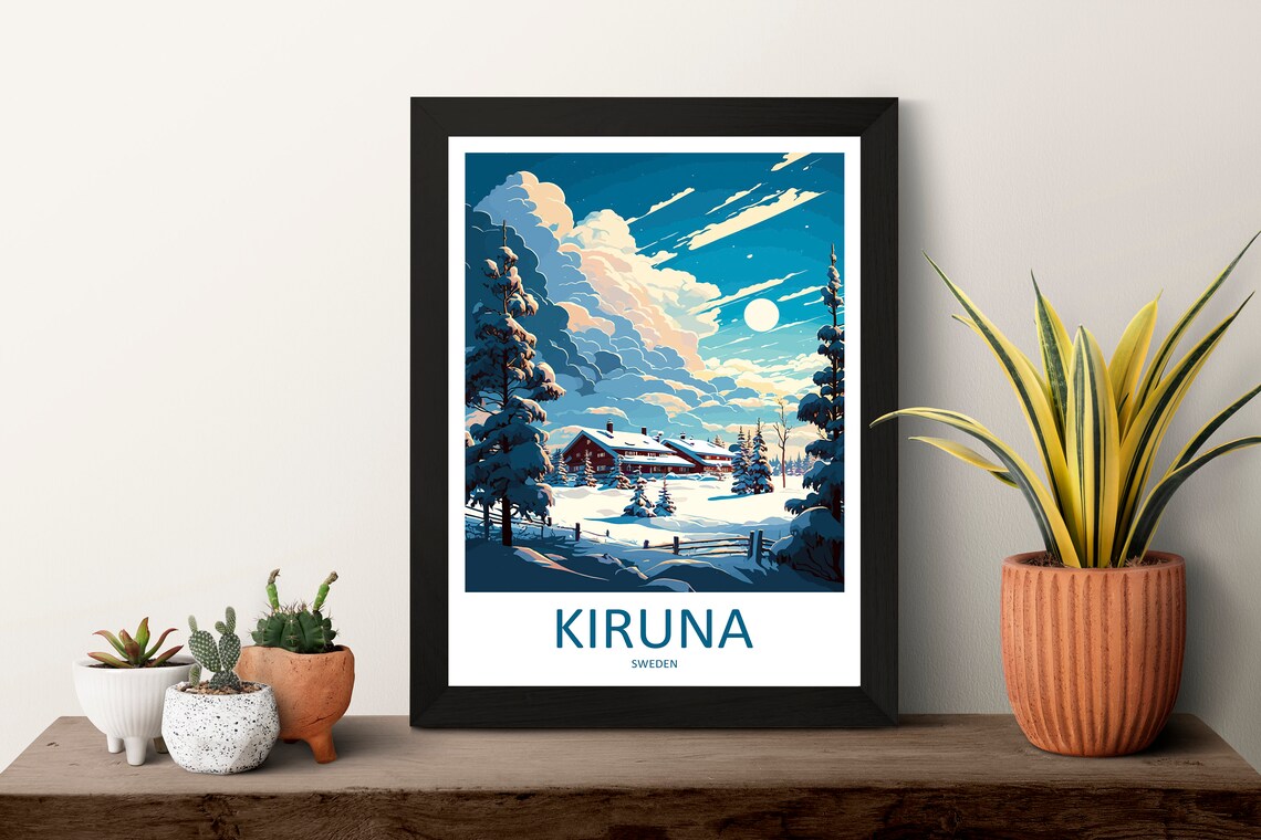 Kiruna Travel Poster, Sweden Place Wall Art - Image 3