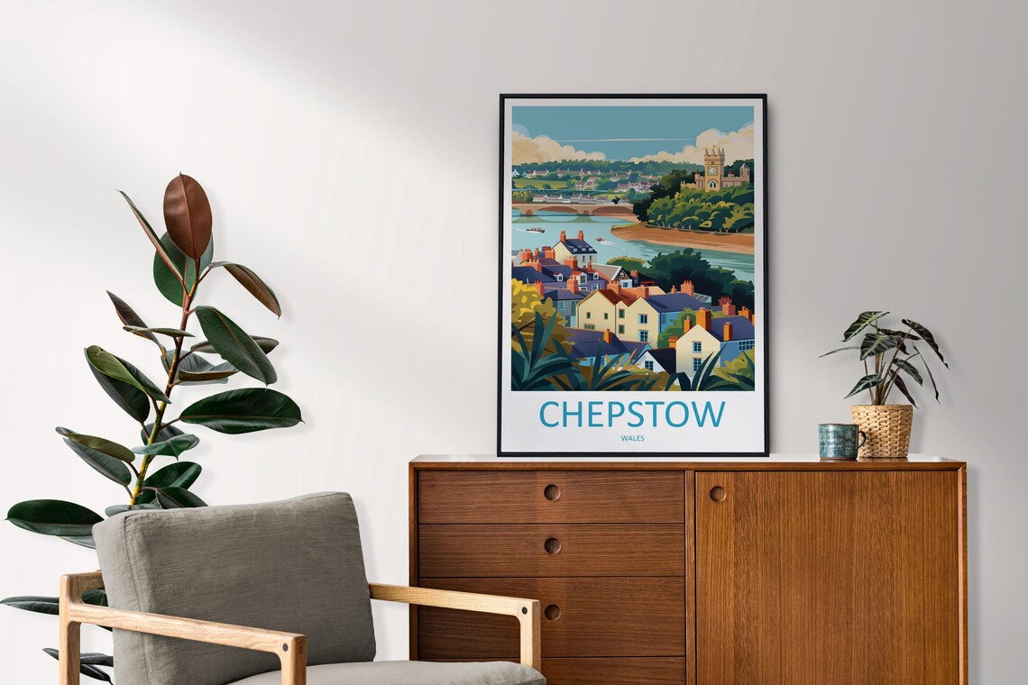 Chepstow Landscape Art Print, Nature Wall Decor - Image 2