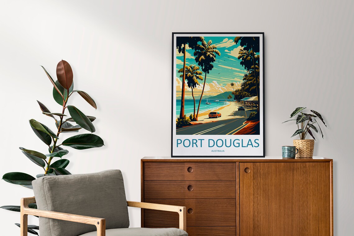 Port Douglas Australia Travel Poster, Wall Decor - Image 2