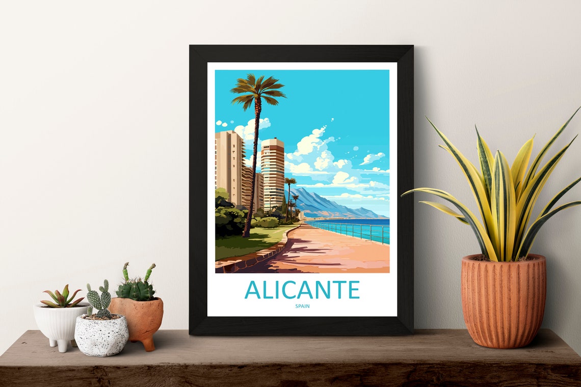 Alicante Travel Poster, Spain Wall Art - Image 3