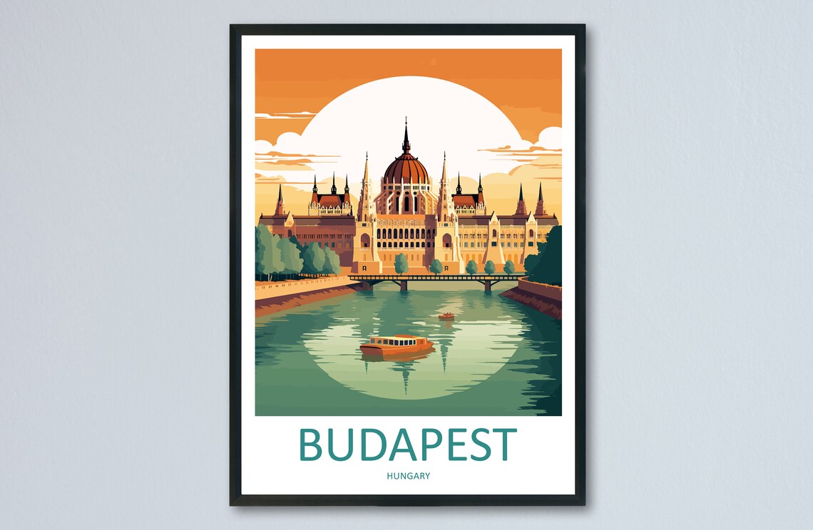 Budapest Wall Hanging Gift Travel Poster