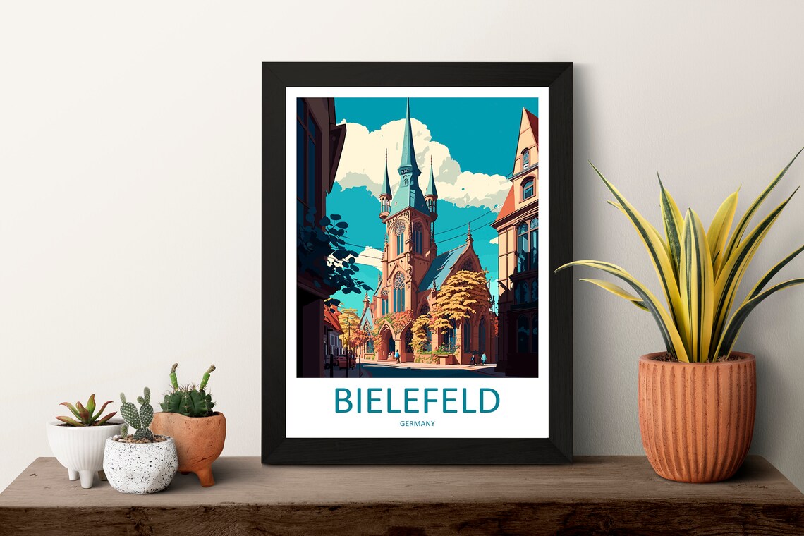 Bielefeld Travel Poster, Germany Art Print - Image 3