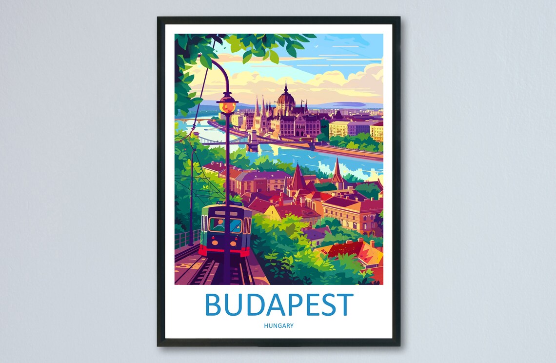 Budapest Travel Print Home Dcor Art Print