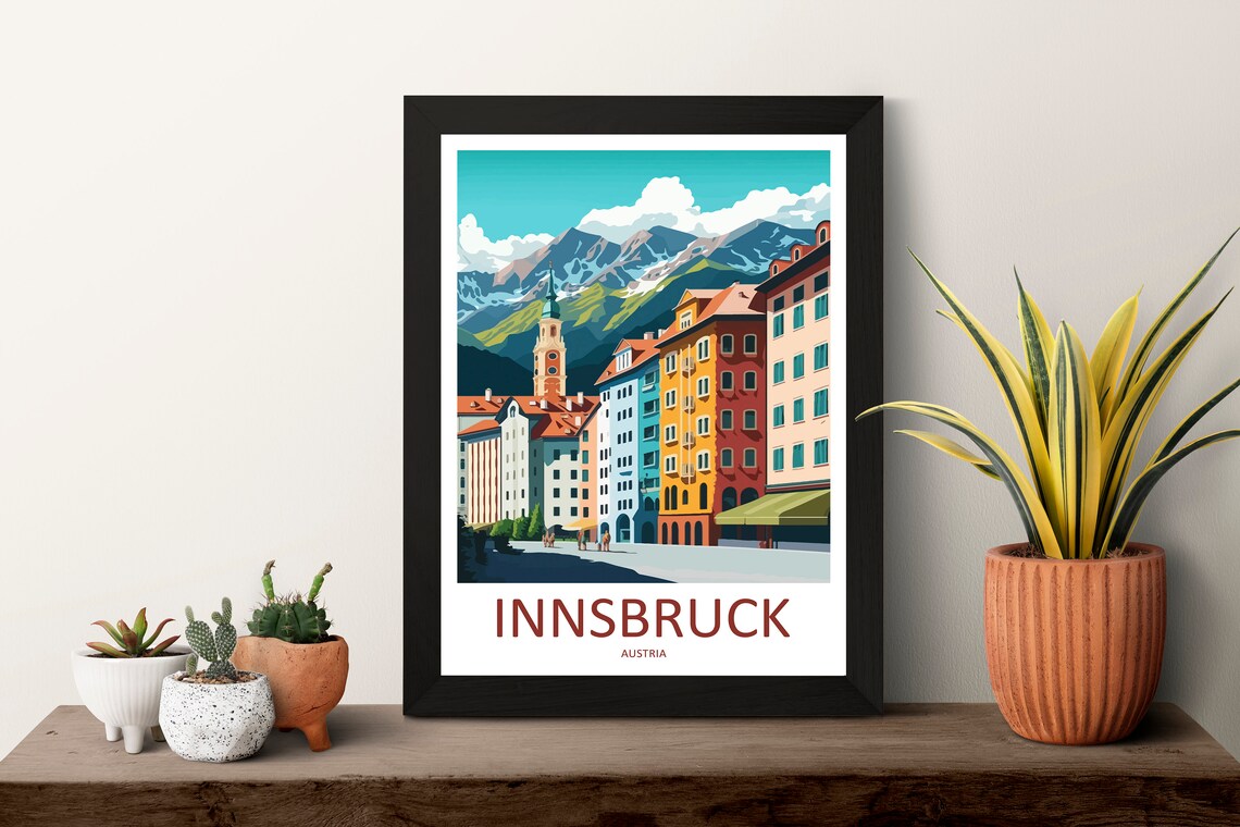 Innsbruck Travel Poster, Austria Home Decor - Image 3