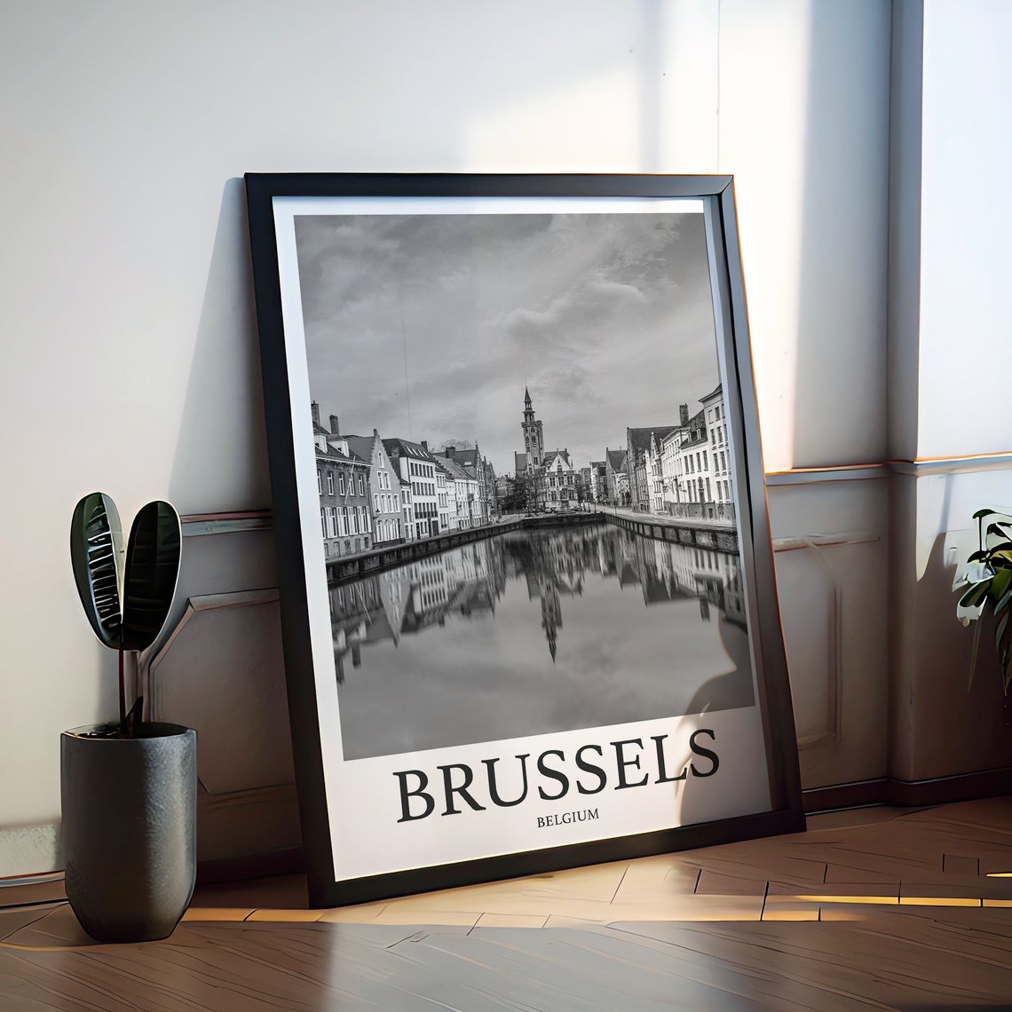 Brussels Photo Print Of Brussels Travel Photo Belgium Art Decor Photo Travel Art Gift For Travel Artwork Wall Art Framed Photo Travel Print - Image 2