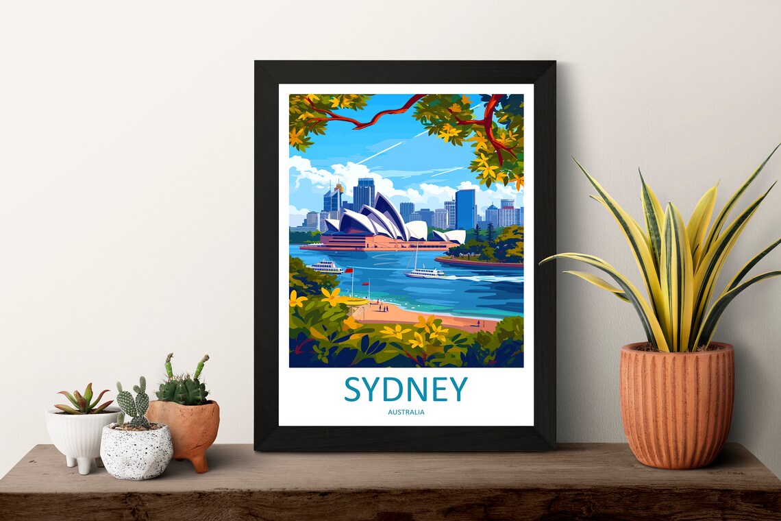 Sydney Opera House Waterfront Daytime Cityscape Travel Poster - Image 3
