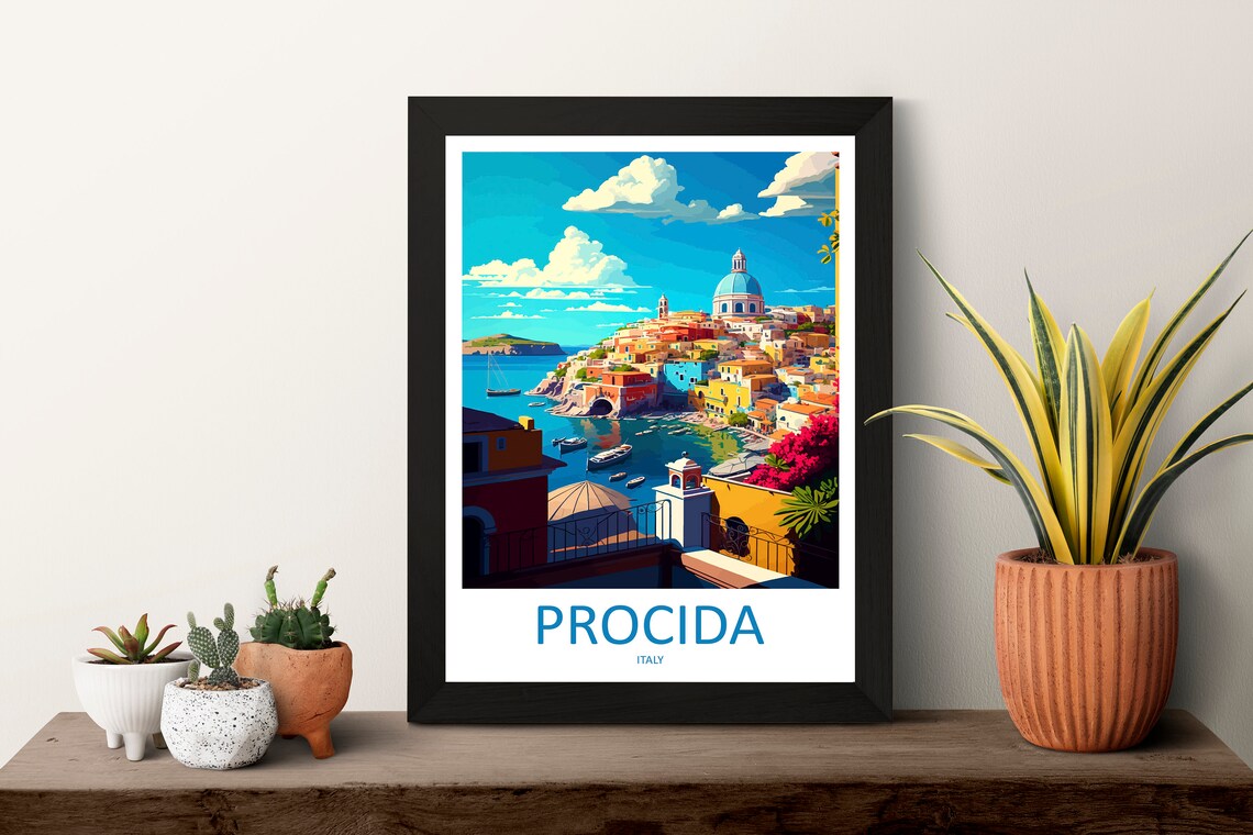 Procida Italy Travel Poster, Europe Home Decor - Image 3