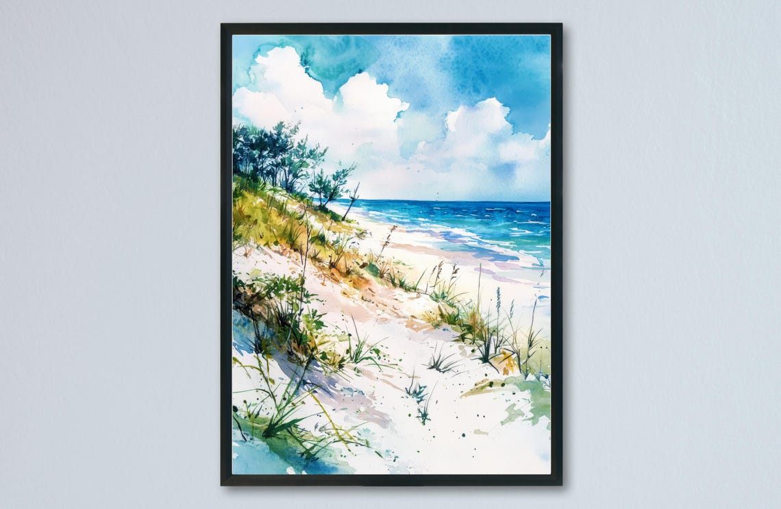 Honeymoon Island Florida State Park Sandy Dunes Ocean Poster