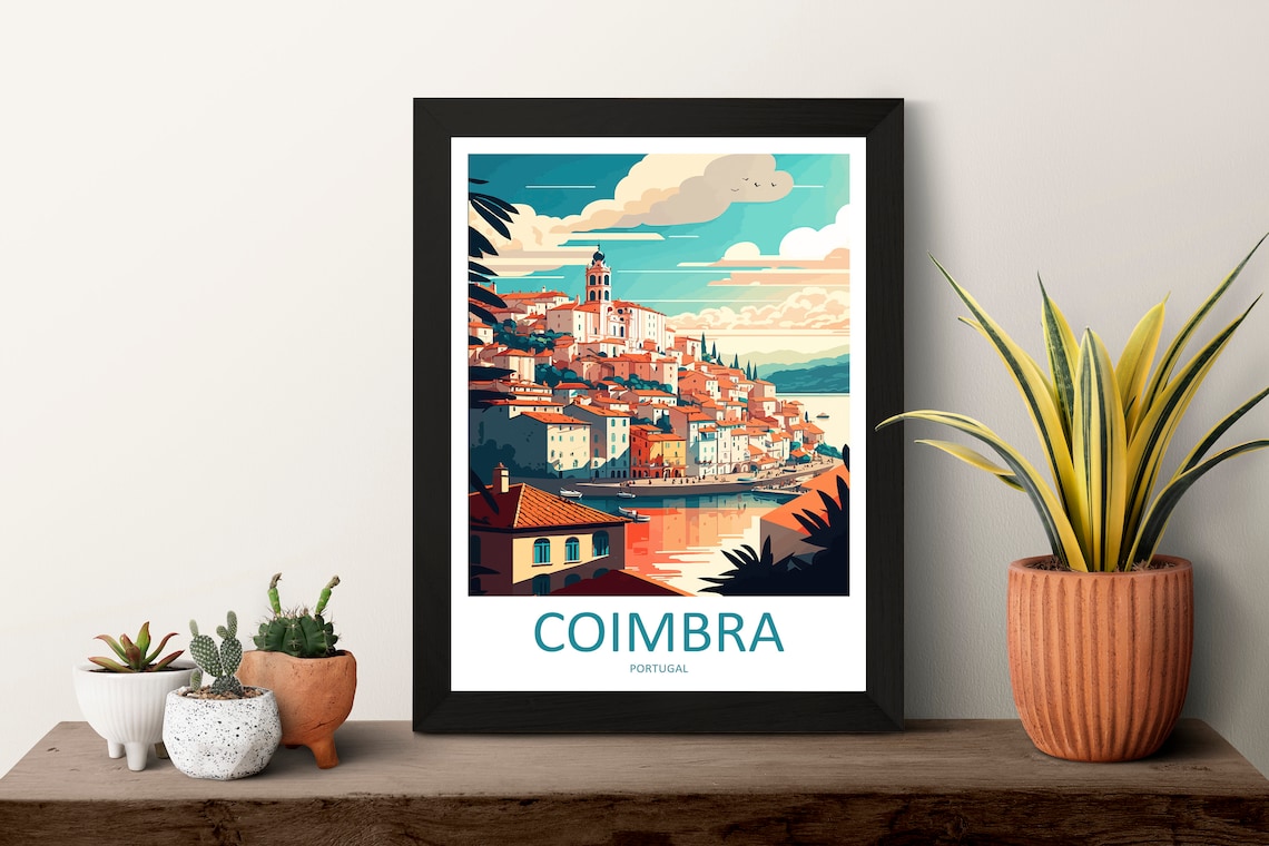 Coimbra Travel Poster, Portugal City Wall Art - Image 3